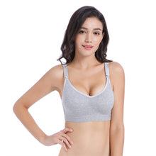 Load image into Gallery viewer, Breastfeeding Cotton Maternity Adjustable Cup Nursing Bra