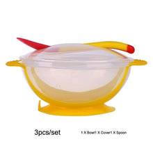 Load image into Gallery viewer, Baby Feed Tableware Dinnerware Suction Bowl With Temperature Sensing