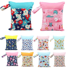 Load image into Gallery viewer, 37*30CM Waterproof Reusable Wet Bag Printed Pocket