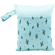 Load image into Gallery viewer, 37*30CM Waterproof Reusable Wet Bag Printed Pocket