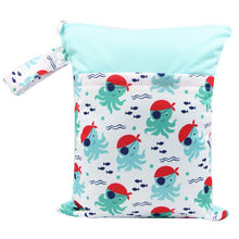 Load image into Gallery viewer, 37*30CM Waterproof Reusable Wet Bag Printed Pocket